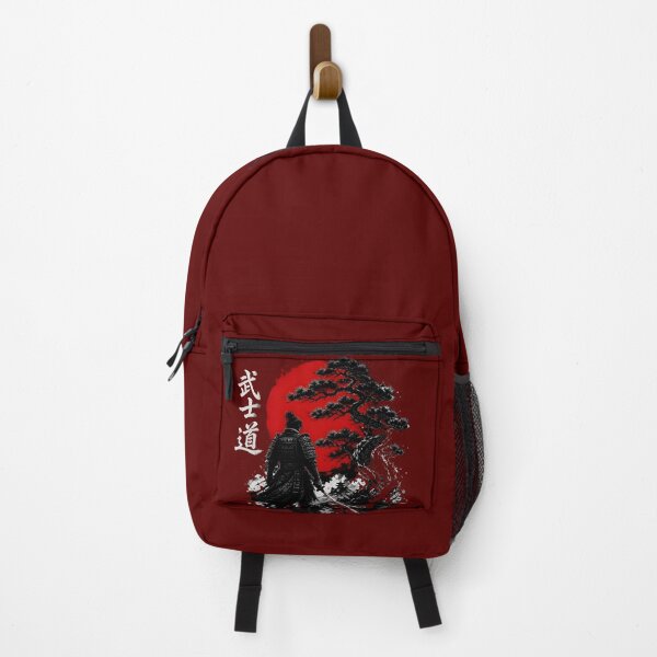 Item preview, Japanese Samurai Bushido Red Sun Ink Art designed and sold by RoyalEarthstore.