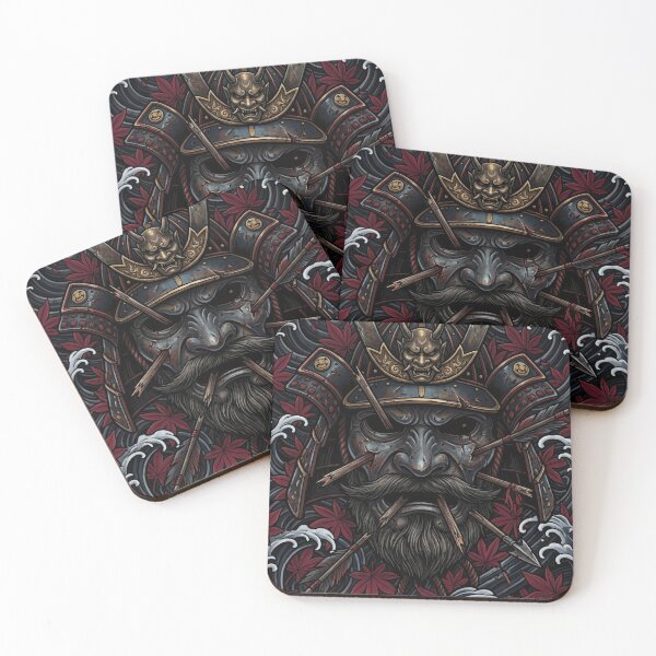 Item preview, Battle Scarred Samurai Menpo designed and sold by pikselpunk.