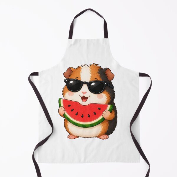 Item preview, Cute Guinea Pig Eating Watermelon with Sunglasses Summer designed and sold by Seculinator.