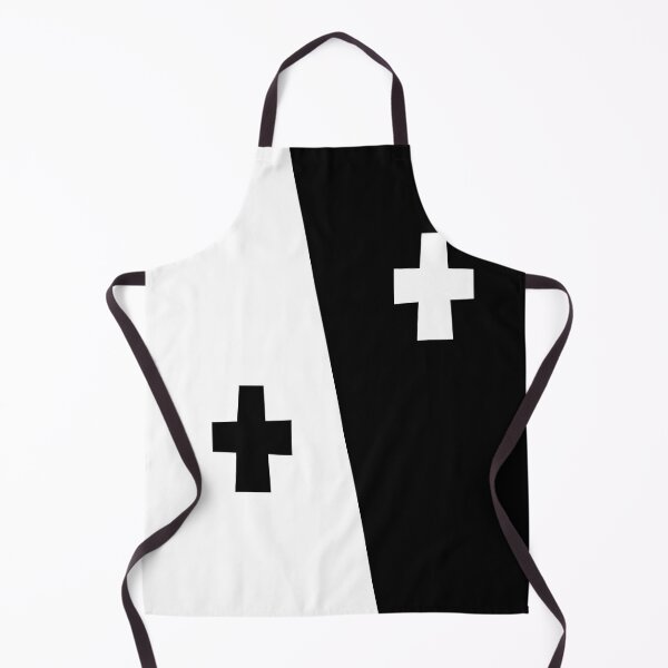 Item preview, Black and white color block crosses preppy pattern designed and sold by fluffyfamcraft.