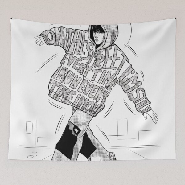 Item preview, J-Hope On The Street Silhouette Dance Graphic designed and sold by Mooncreates7.