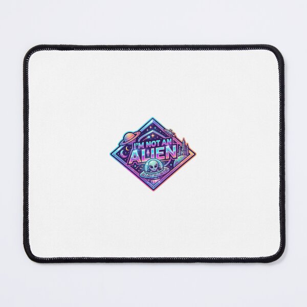 Item preview, I'm Not An Alien Diamond Space Badge designed and sold by chinnonaka.