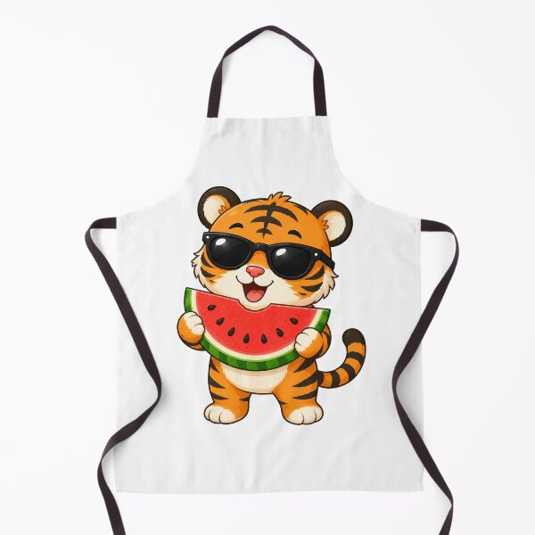 Item preview, Cute Tiger Eating Watermelon with Sunglasses Summer Design designed and sold by Seculinator.