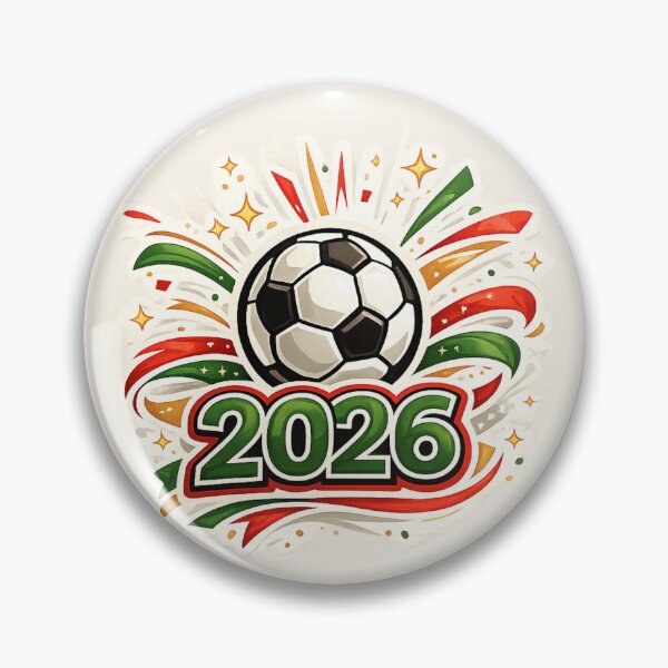 Item preview, 2026 Soccer Fan Celebration Badge designed and sold by Corvoria.