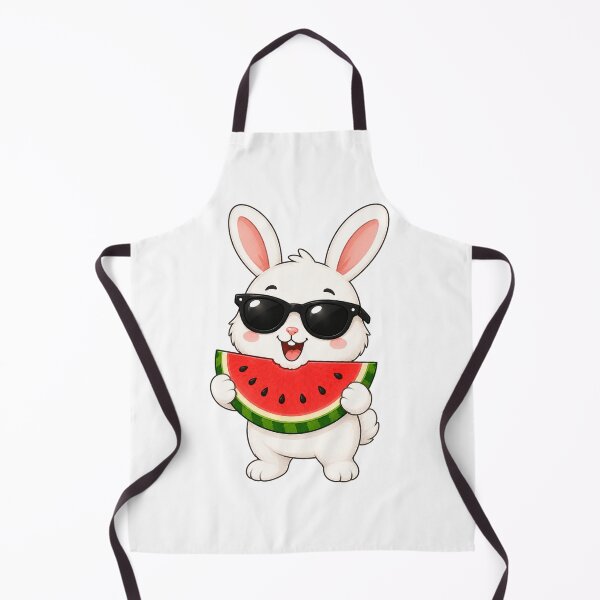 Item preview, Cute Bunny Eating Watermelon with Sunglasses Summer Rabbit designed and sold by Seculinator.