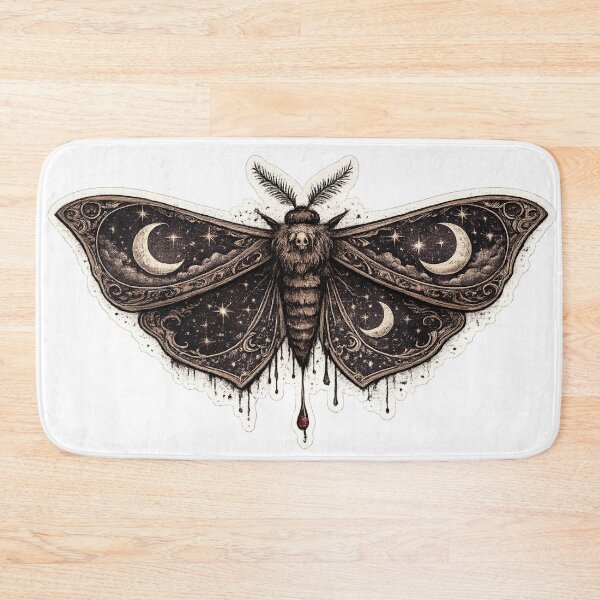 Item preview, Celestial Moth Moon Phases Gothic Mystical Insect Art Design designed and sold by irfanshikh.