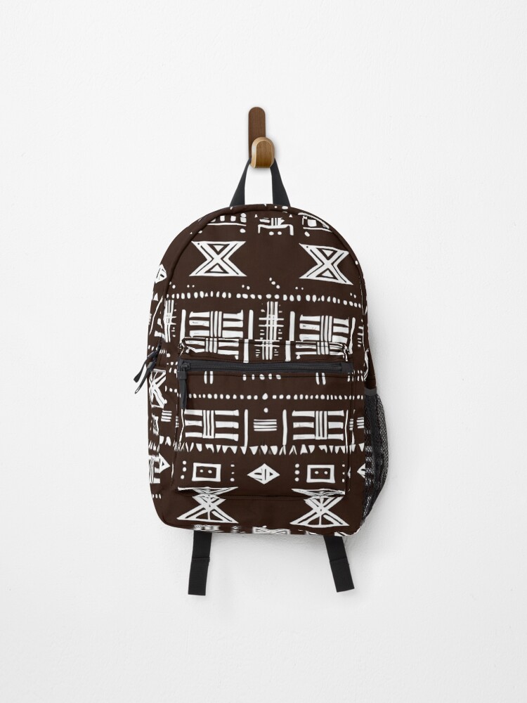 Imagen 1 de 3, Mochila con la obra Art - African Geometric Motifs, Ethnic and Modern Aesthetic, diseñada y vendida por Reverso-Design.