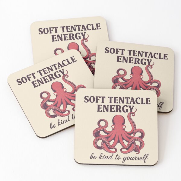 Item preview, Soft Tentacle Energy Octopus T-Shirt & Sticker – Cute Cozy Ocean Creature Graphic Tee designed and sold by ZyxDes.