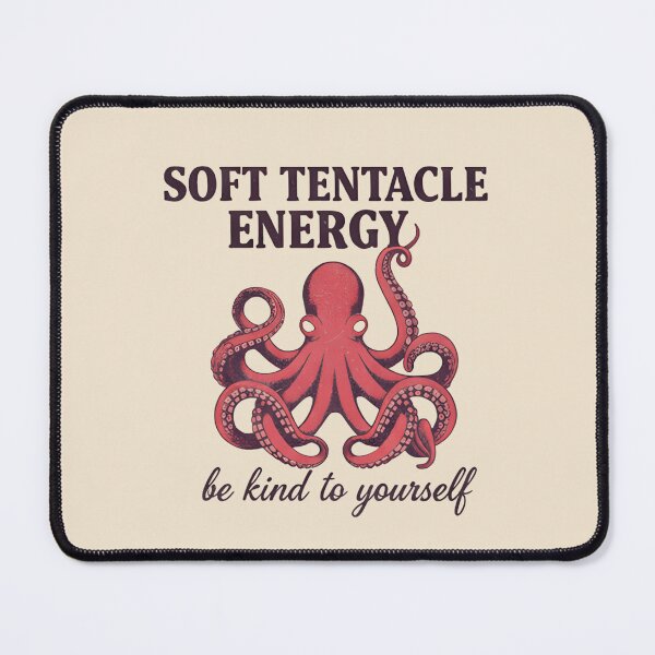 Item preview, Soft Tentacle Energy Octopus T-Shirt & Sticker – Cute Cozy Ocean Creature Graphic Tee designed and sold by ZyxDes.