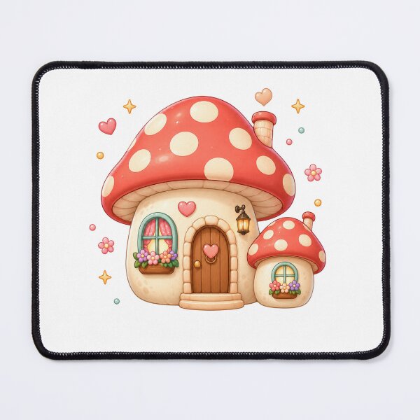 Item preview, Mushroom Cottage House | Kawaii Cottagecore Fairycore Aesthetic designed and sold by Dulxoz.
