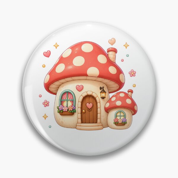 Item preview, Mushroom Cottage House | Kawaii Cottagecore Fairycore Aesthetic designed and sold by Dulxoz.