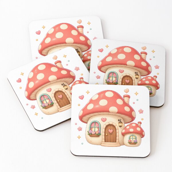 Item preview, Mushroom Cottage House | Kawaii Cottagecore Fairycore Aesthetic designed and sold by Dulxoz.