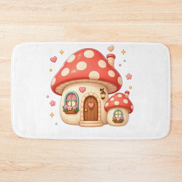 Item preview, Mushroom Cottage House | Kawaii Cottagecore Fairycore Aesthetic designed and sold by Dulxoz.