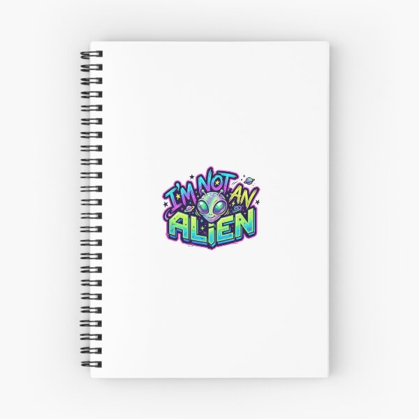 Item preview, Vibrant "I'm Not An Alien" Graphic Design designed and sold by chinnonaka.