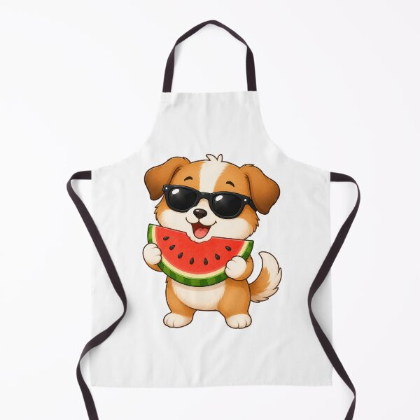 Item preview, Cute Puppy Eating Watermelon with Sunglasses Summer Dog designed and sold by Seculinator.
