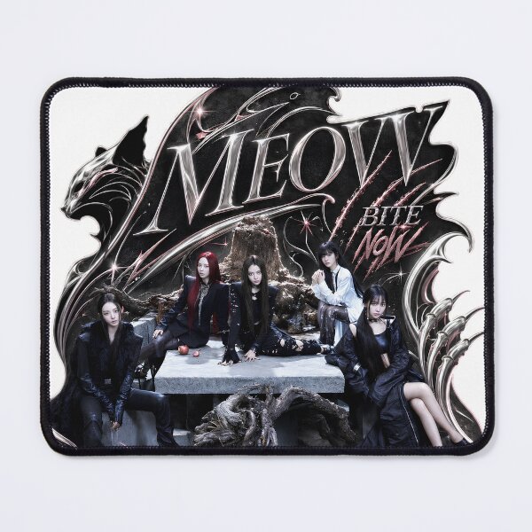 Item preview, MEOVV BITE NOW Dreamy Kpop Fan Art designed and sold by Valereekmerch.