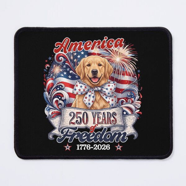 Item preview, Golden Retriever Dog 250th America Patriotic USA 4th of July designed and sold by SylviaYLaughlin.