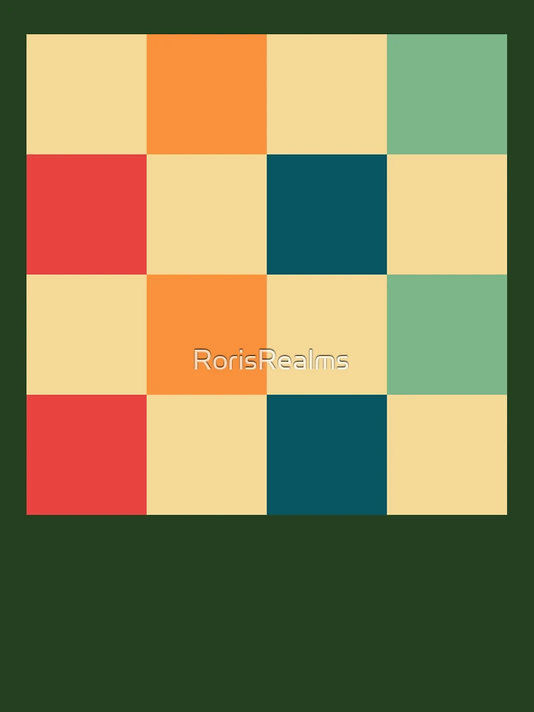 Thumbnail 7 of 7, Oversized T-Shirt, Checker Pattern designed and sold by RorisRealms.