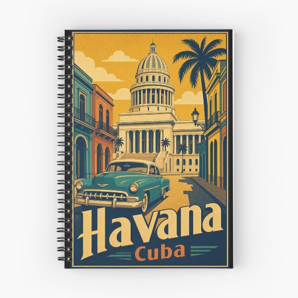Item preview, Havana Cuba Travel Souvenir Retro Illustration designed and sold by VisualArtsOasis.
