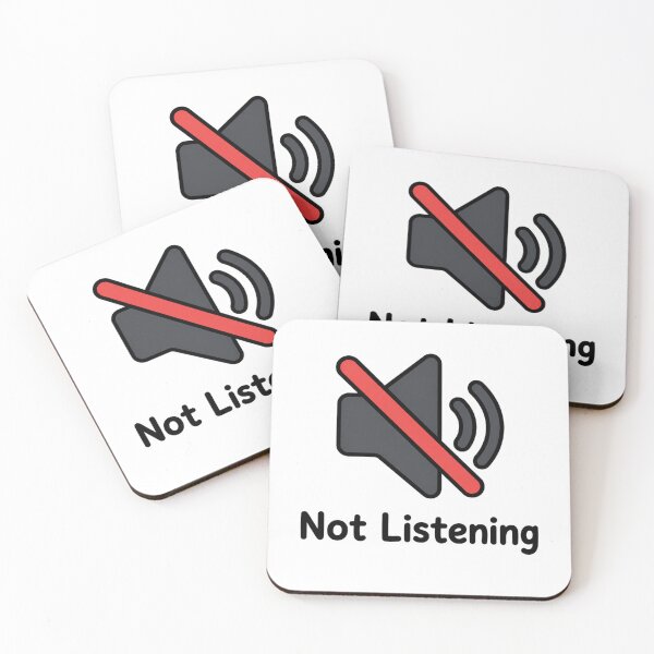 Item preview, Not listening funny mute designed and sold by vecart34.