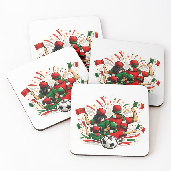 Item preview, Morocco Mexico Soccer Family Fan designed and sold by Corvoria.