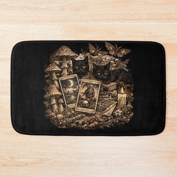 Item preview, Witchy Black Cats Tarot Cards Mystical Occult Halloween Design designed and sold by irfanshikh.