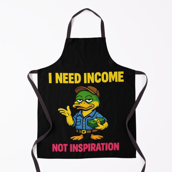 Item preview, I Need Income Not Inspiration Funny Entrepreneur Duck Design designed and sold by TeeTimeTreasure.