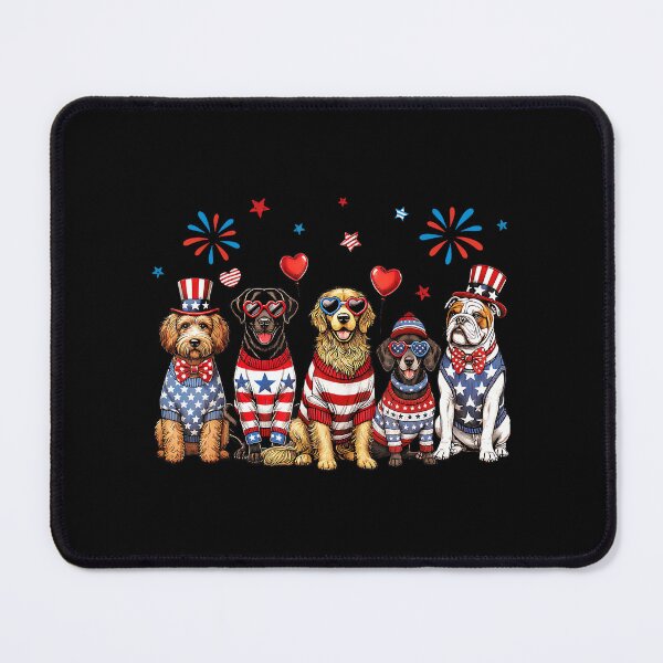 Item preview, July 4th Dog Fourth Of July Cute Dog Patriotic Funny USA designed and sold by SylviaYLaughlin.