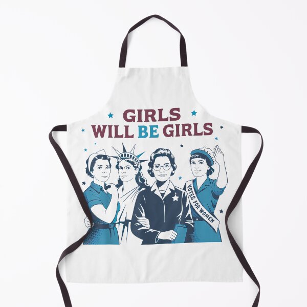Item preview, Girl Will be Girls Patriotic Feminist 4th of July designed and sold by SylviaYLaughlin.