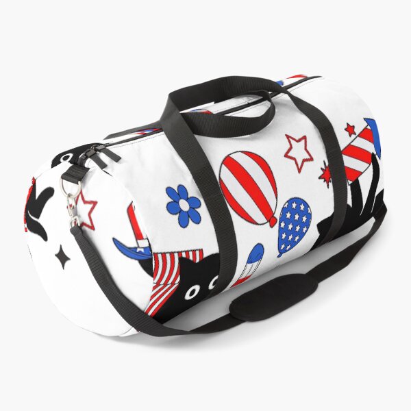 Item preview, Cute Black Cat USA Flag Firework Patriotic 4th of July designed and sold by SylviaYLaughlin.