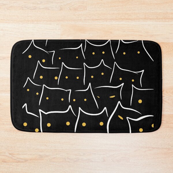 Item preview, Minimalist Cats - Black Background designed and sold by IvysCreativityHouse.