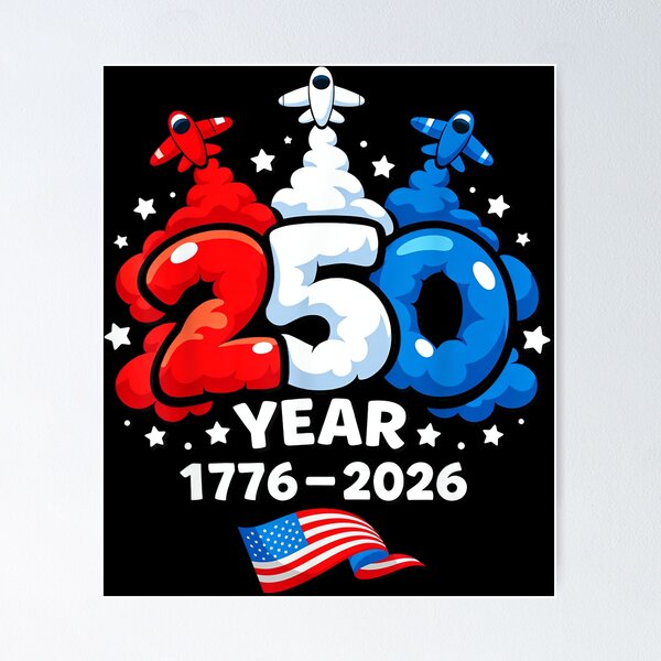 Item preview, Kids 4th of July 250 Year Patriotic Red, White USA 250th designed and sold by SylviaYLaughlin.