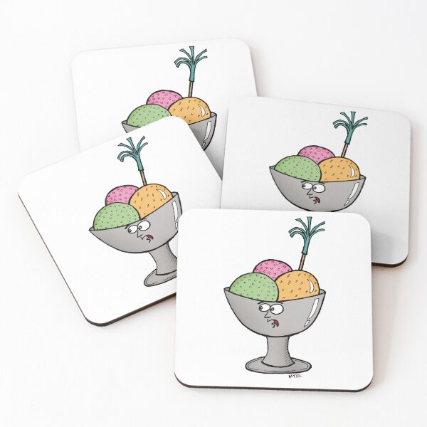 Item preview, Vintage Metal Bowl Ice Cream - "I'm Melting" Retro Art designed and sold by MyxaART.
