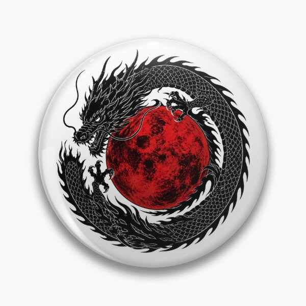 Item preview, Red Moon Dragon Emblem  designed and sold by the-dovlat.