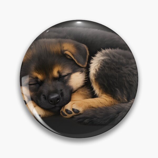Item preview, Illustrated Sleeping Puppy – Cozy Digital Dog Art designed and sold by Neo Tokio.
