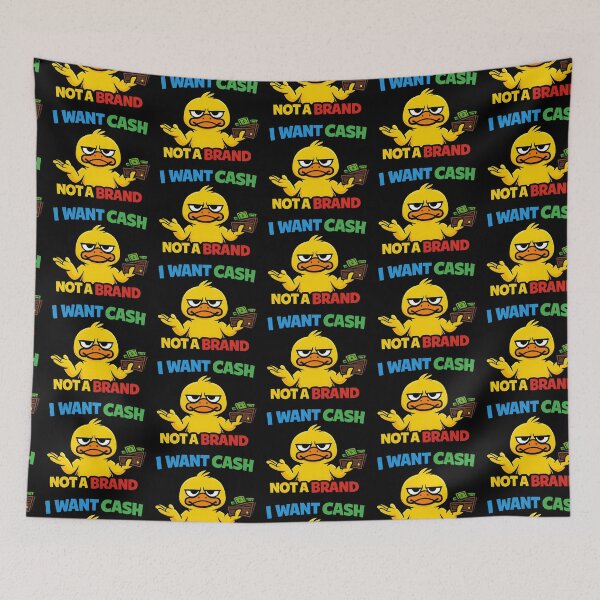 Item preview, I Want Cash Not a Brand Funny Entrepreneur Duck Design designed and sold by TeeTimeTreasure.