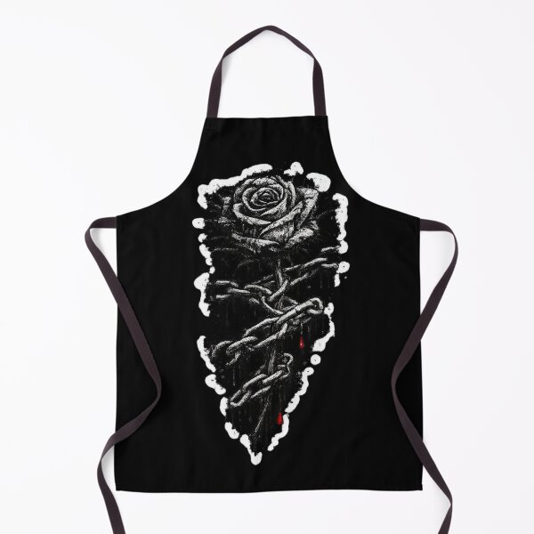 Item preview, Black Rose Chains Dark Gothic Tattoo Style Flower Design designed and sold by irfanshikh.