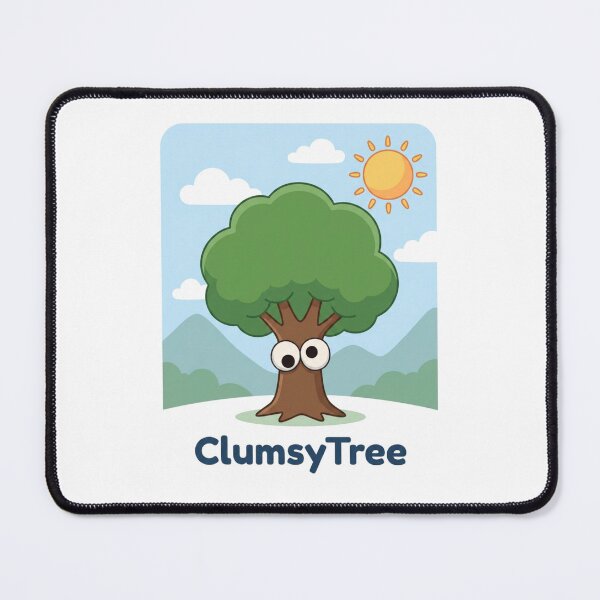 Item preview, Clumsy Tree Funny Googly Eyes Cute Nature Forest Cartoon designed and sold by ClumsyStudio.