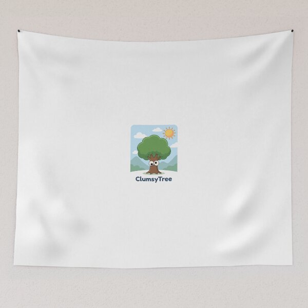 Item preview, Clumsy Tree Funny Googly Eyes Cute Nature Forest Cartoon designed and sold by ClumsyStudio.