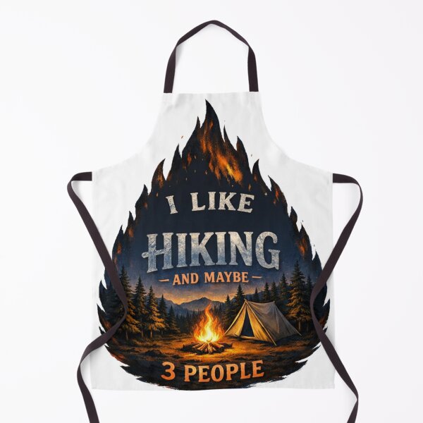 Item preview, I Like Hiking and Maybe 3 People Campfire Outdoor Design designed and sold by Gabe1983.