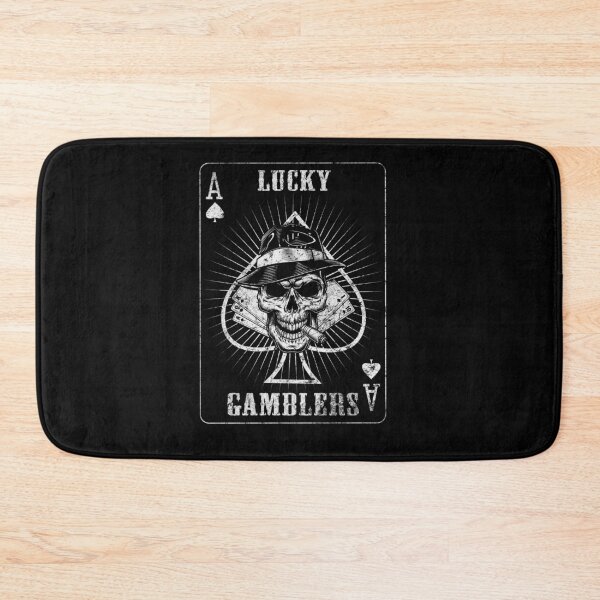 Item preview, Lucky Gamblers Vintage Skull Ace of Spades Card designed and sold by The secret storage room.