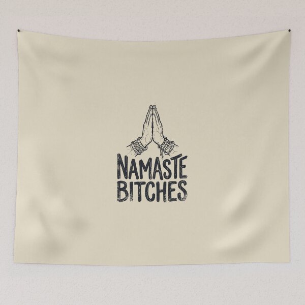Item preview, Namaste Bitches - Vintage Spiritual Quote designed and sold by dudelinart.