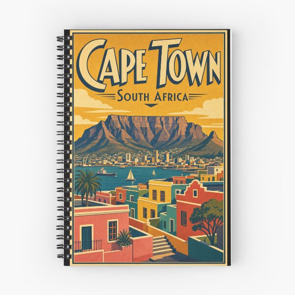 Item preview, Cape Town South Africa Travel Souvenir Retro Illustration designed and sold by VisualArtsOasis.