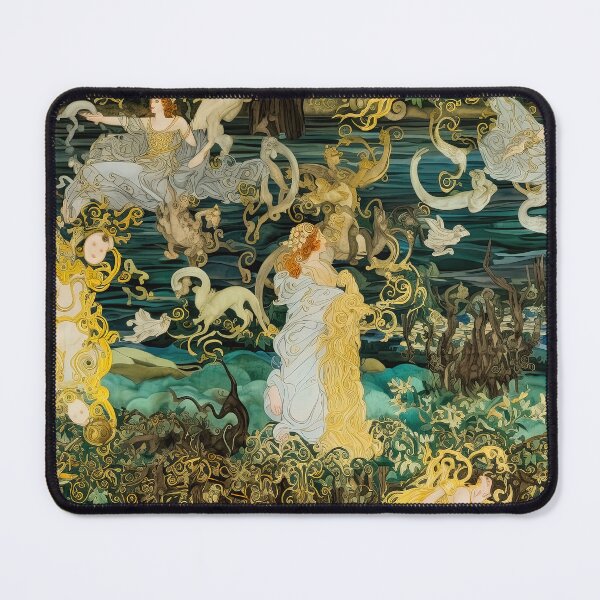 Item preview, Ring of Nibelung – Art Nouveau Rhine Maidens designed and sold by helgekerler.