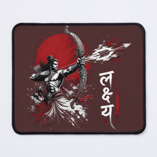 Item preview, Divine Archer Lord Rama Red Sun Art designed and sold by RoyalEarthstore.