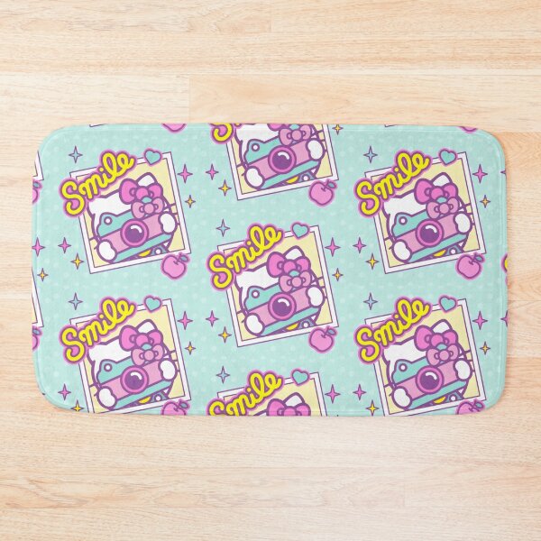 Item preview, Cute Nostalgic Kitten Polaroid Camera - Kawaii Retro Pastel Smile Sticker designed and sold by William Cano.