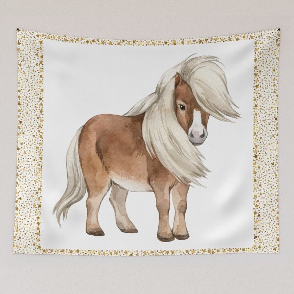 Item preview, Framed Picture of Small Brown Horse designed and sold by TeeGeeTees.