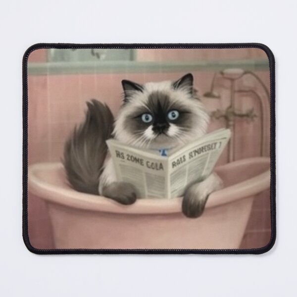 Item preview, Funny Fluffy Cat Having Bath Time designed and sold by Rama KLK.
