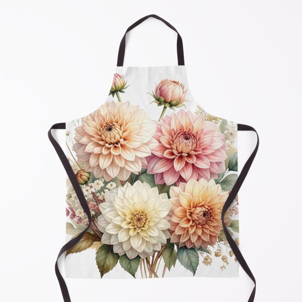 Item preview, Soft Watercolor Dahlia Bouquet designed and sold by Rutvain.