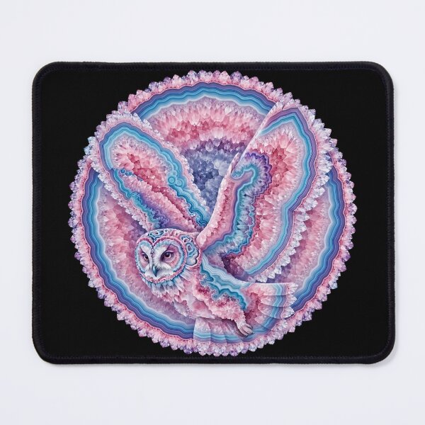 Item preview, The Owl and The Geode designed and sold by The Quiet Canvas By Jacky.